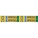 Brady 90436, 75" Dia. Thru 2.375" Dia. Vinyl LTS VAP Ammonia Lowpipe Marker, 50 Cards