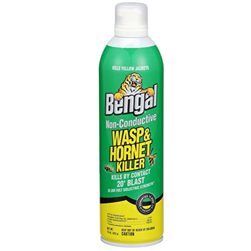 Bengal Non-Conductive Wasp and Hornet Killer, Aerosol Yellow Jacket Killer...
