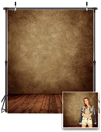 AIIKES 5x7FT Brun Planche Fond Bois Plancher Photographie Fond Nouveau-Né Photo Fond Fête d'anniversaire Décoration Fond Studio Fond 10-702