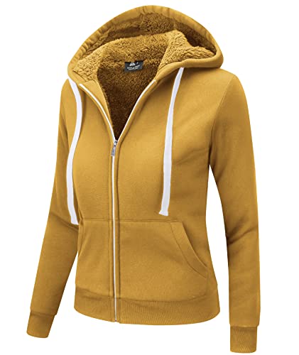 Image of SWISSWELL Hoodies for Women Winter Fleece Sweatshirt - Full Zip Up Thick Sherpa Lined Hooded Jacket