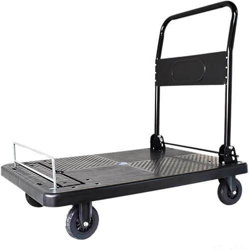 WANGHAI2024M Folding Flatbed Hand Trucks Folding Guardrail Ultra-Quiet Trolley F