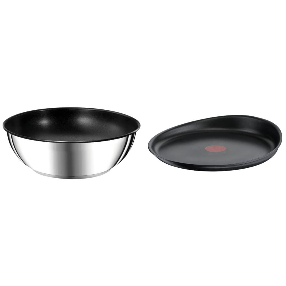 Tefal Ingenio Preference Wok & Eco Resist Crêpe, inox/aluminium, antiadhésif