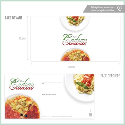 Formulaires Bons Cadeaux Restaurant Italien POS BON : Finis les Titres Vierges
