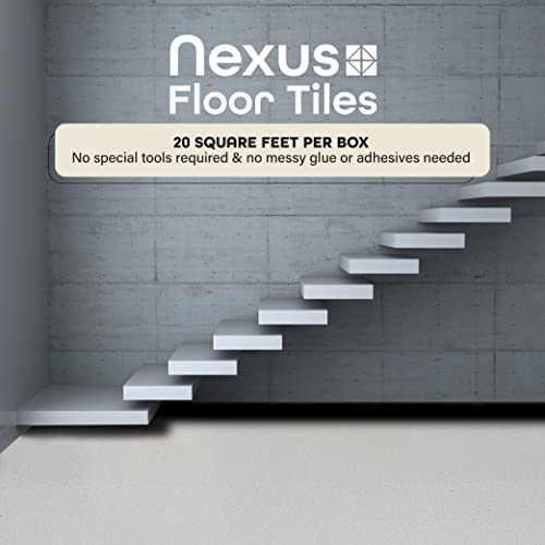 Nexus Self Adhesive 12-Inch Vinyl Floor Tiles, 20 Tiles - 12" x 12", Salt n Pepper Granite - Peel & Stick, DIY Flooring for Kitchen, Dining Room, Bedrooms & Bathrooms by Achim Home Decor by ACHIM - Used condition - Image 2