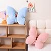 PEACH CAT Butterfly Pillow Decorative Butterfly Shaped Throw Pillows 15.7" x 15.7" Cute Plush Cushion Decor for Bedroom Living Room Sofa Couch Pink #4