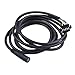 Electric Extension Cable 1.7m E-for Bike 5 Pin Adapter Cable for Controller Box Instrument, SM Connector to 5-Pin Converter - Black
