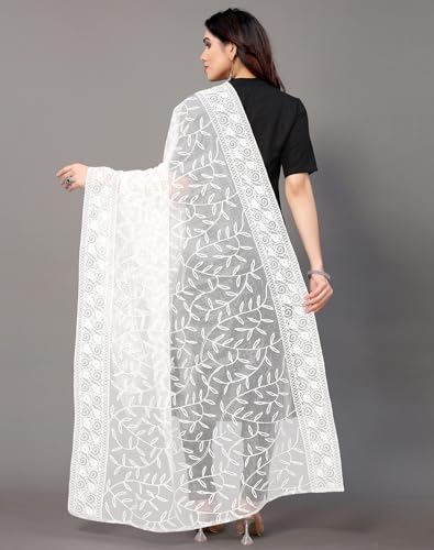 Chandrakala Net Dupatta for Women, Shawl Scarf Wrap Chunni, (D185)2
