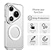 Pzwoxukhov Compatible with Huawei Pura 80 Pro Case Cover,Compatible with Magsafe,Shockproof Magnetic Phone Case，Compatible with Huawei Pura 80 Pro+ Case White