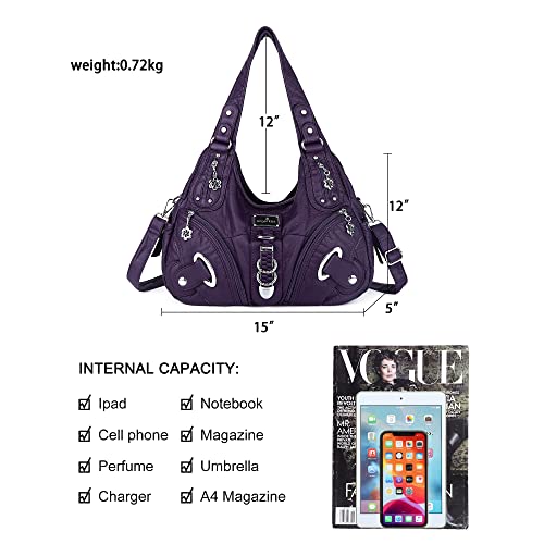 Image of Angelkiss Hobo Purses and handbags for Women Satchel Handbag Women Purses Large Daily Shoulder Bags