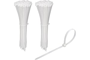 KOOWIN 200 Pack 6 Inch Plastic Zip Ties