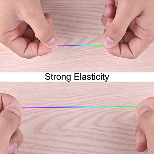 Zealor 1 mm Elastic String Cord Elastic Thread Beading String Cord for Jewelry Making Bracelets Beading 100 Meters/Roll (Multicolor) - Thumbnail 5