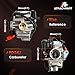 PD24J Carburetor, Compatible with 4-Stroke Engines GY6 125cc 150cc 152QMJ 157QMI ATV Quad Bike 4 Wheeler Dune Buggy Go Kart Moped Scooter Manifold Intake 24mm Carb