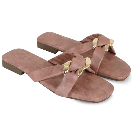 Image of DFR Women Casual Cushioned Flat Slippers Woman