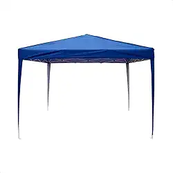 Tenda Gazebo Sanfonada 3x3 Articulada Retrátil, Barraca de Praia Desmontável com Bolsa, Gazebo Mor Impermeável para Camping, Piscina e Jardim
