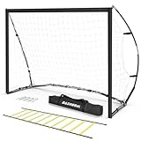 ⚽ [Cadeau idéal pour les amateurs de football] Ce but de football est non seulement idéal pour l'entraînement de football dans le parc, sur la pelouse de l'aire de jeux ou dans le jardin, mais également idéal pour les compétitions et les projets scolaires. Ce but de football simple est parfait pour les membres de la famille ou les amis amateurs de football, que ce soit comme cadeau ou comme appareil d'entraînement.