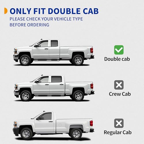 Estribos laterales 6 pulgadas para Chevy Silverado 2019-2026 miniatura 2