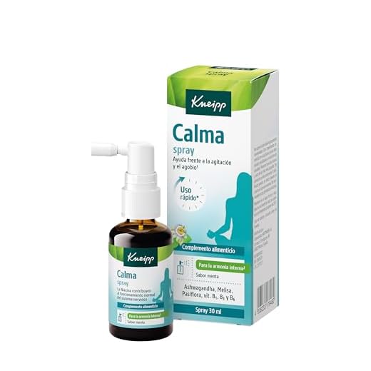 Kneipp Spray Calma; Pasiflora, Ashwagandha, Vitamina B; Ayuda al Estrés y los Nervios, 30ml