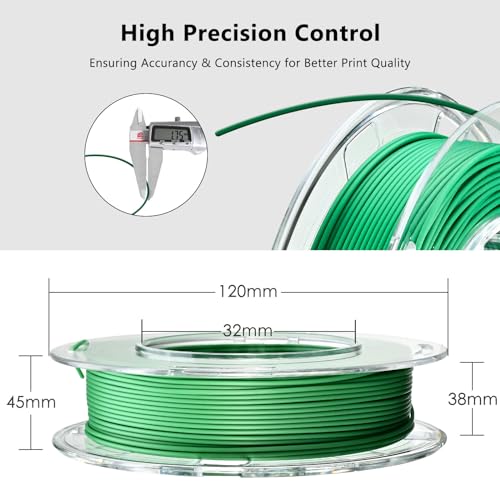 Image of AOSEED 3D Printer Filament Bundle, 1.75mm (±0.03mm) PLA Filament Set for Most 3D Printers, 8-Pack 200g (0.44lbs) Per Spool, Purple, Green, Blue, Yellow, White, Iridescent, Red, Orange