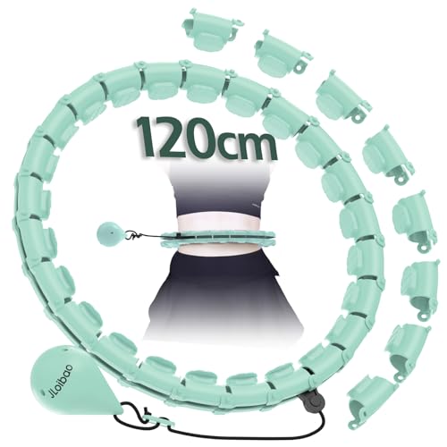 JLoibao Smart Hula Hoop Reifen Erwachsene Zum Abnehmen, 24-Stufiger...