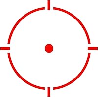 Vista 5 de HOLOSUN HE530G 2 MOA Dot & 65 MOA Circle Micro mira para rifle – Durable Shake-Awake Parallax Free Sight con carcasa de titanio, sistema de retícula