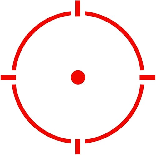 Miniatura 5 de HOLOSUN HE530G 2 MOA Dot & 65 MOA Circle Micro mira para rifle  Durable Shake-Awake Parallax Free Sight con carcasa de titanio, sistema de retícula