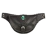 Milwaukee Leather MP8835 Women's Black 'Braided' Hip Belt Bag with Gun Holster - One Size