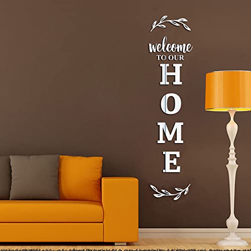 Achoose Wall Decor Home Letter Signs Home Decor Mirror Wall Stickers Acrylic Wall Decor For Bedroom Living Room 68×18 In #TOP2