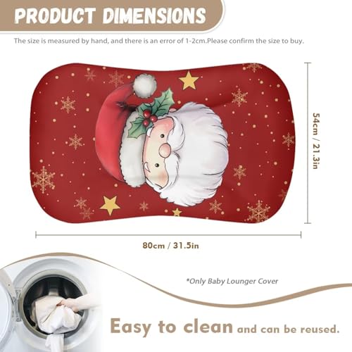 Image of ZOUTAIRONG Christmas Bassinet Sheet Santa Claus Star Stretchy Bassinet Sheets Bassinet Crib Sheets Set Fitted Rectangle Hourglass Bassinet Pad