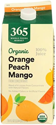 365 by Whole Foods Market, Organic Orange Peach Mango Juice, 59 Fl Oz
