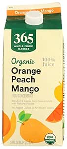 Amazon.com: 365 by Whole Foods Market, Organic Orange Peach Mango Juice
