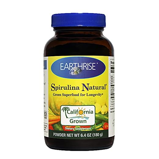 EARTHRISE Spirulina Powder 180 Gram Jar