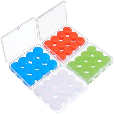 upain 48Pcs Silicone Ear Plugs Reusable Moldable Noise Canceling Ear Plugs for Sleeping, Swimming, Concerts and Traveling