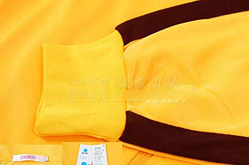 Survêtement Bruce Lee taille 1m65 ensemble jaune ajusté sans pli