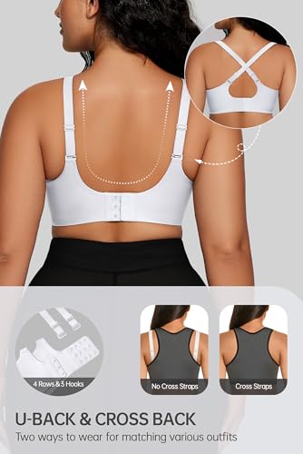 Image of OEAK Women Comfortable Jelly Bras No Underwire Seamless Full Coverage Bralette Buttery Soft Convertible Everyday Tshirt Bra