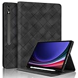 Vaitasy Coque pour Samsung Galaxy Tab S10 Plus/ S9 Plus/ S9 FE Plus 12.4 Pouces avec Fente de Stylo, Flip Cuir PU Tablet Housse avec Fonction Support Étui pour Galaxy Tab S9 Plus   Noir