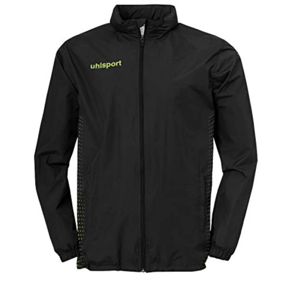 Uhlsport Uhlsh Men Score Rain Jacket Men's Rain Jacket - Black/Fluo Green, XXX-Large