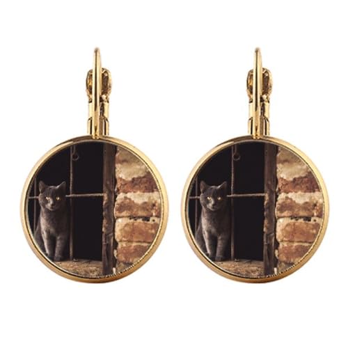 Boucles d'oreilles pendantes à clip motif chat pour afficher votre amour des animaux avec style