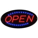 Led Open Signs Decor for Business Mart Shop Store Bar Cafe Now Open Sign Display On/Off Switch + Chain (19