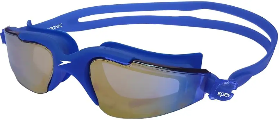 Óculos de Natação Tronic Espelhado Águas Abertas Visão Ampla Conforto Ajustável Proteção UV Antiembaçante Vedação Eficaz