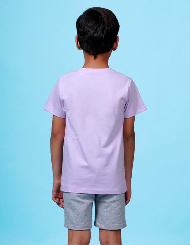 Image of Nusyl Boys Half Sleeves Solid T-Shirt for Kids | Soft Cotton Blend | Comfortable Regular Fit | Casual 2-16 Years | Multiple Colors & Pack Options