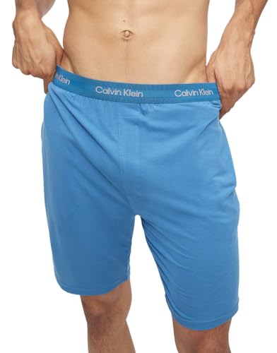 Image of Calvin Klein Men's Ultra Soft Modern Modal Lounge Sleep Short, Tapestry Teal, Large