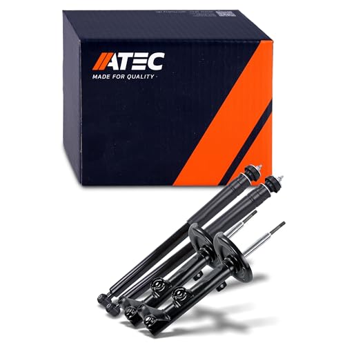 ATEC Germany 4x amortisseurs à gaz avant et arrière jambe de suspension, Compatible avec MERCEDES-BENZ Classe C (W203), Classe C Coupe (CL203), Classe C...