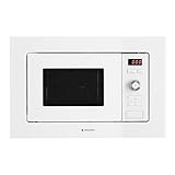 Estetica cristal blanco y abertura mediante boton Sistema de control electronico con Display LED Termostato electronico y temporizador digital 8 niveles de potencia, Grill, cocina combinada (Combi 1 y combi 2) y distintas funciones para obtener el mayor rendimiento y facilitar el proceso de coccion El boton de Inicio rapido da comienzo al proceso de coccion anadiendo automaticamente 30 segundos al temporizador