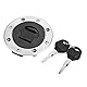 Motorrad Tankdeckel, Kraftstofftankdeckel Tankverschluss mit 2 Schlüsseln für GSX-R600 GSX-R750 GSX-R1000 Hayabusa GSXR1300 TL1000R Katana SV650S GSX600F Bandit GSF1200 GS600F GS500 RGV 250