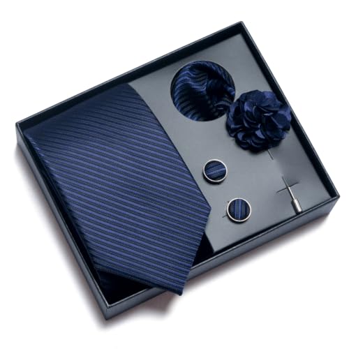 Image of joy alice 70 Colors Ties Set Men Mixed Color Necktie Handkerchief Cufflinks Brooch 3.15 Formal