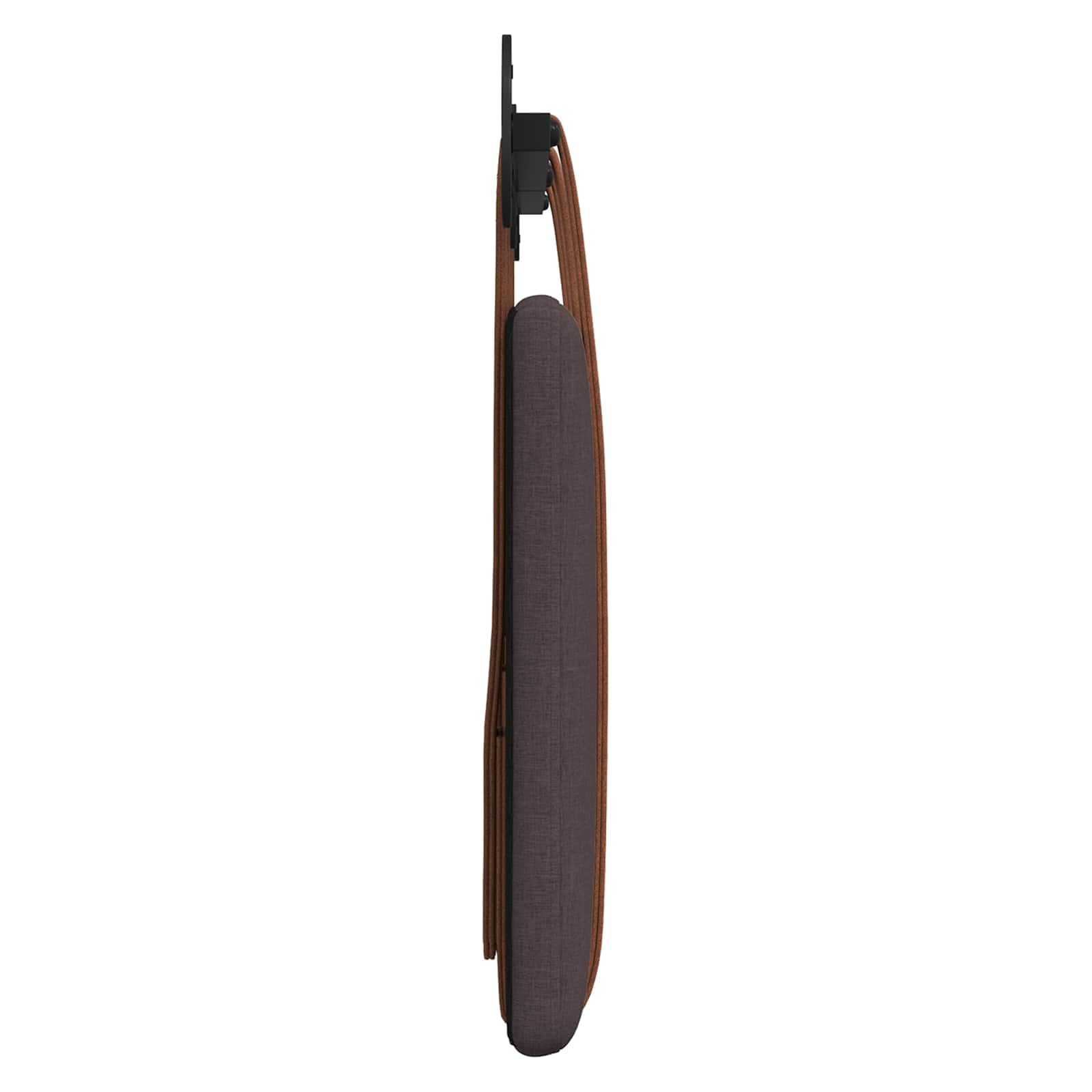 vidaXL Cabecero Colgante Marrón Oscuro PU Antiguo