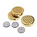 perfk 3/Set Humidificateur Rond Pièces de Cigare Métallique pour Boîte d'Humidité à Cigares - d'or