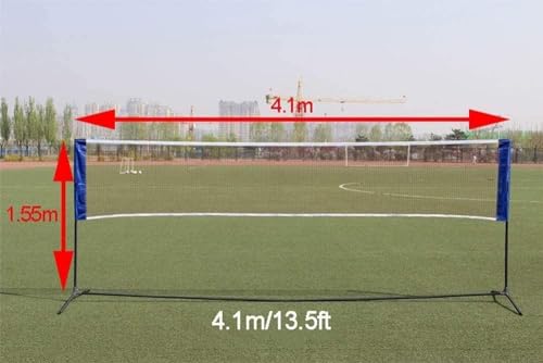 Juego de bádminton con Red, Red de bádminton para jardín al Aire Libre, Red de Tenis portátil, Red de Voleibol Ajustable, Red Profesional