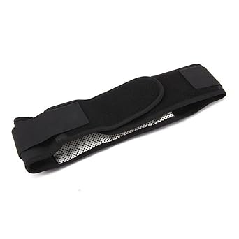 NOLITOY Self Heating Waist Belt Magnetic Therapy Heat Pad Back for Women Thermal Support Brace Elastic Hook Loop Black