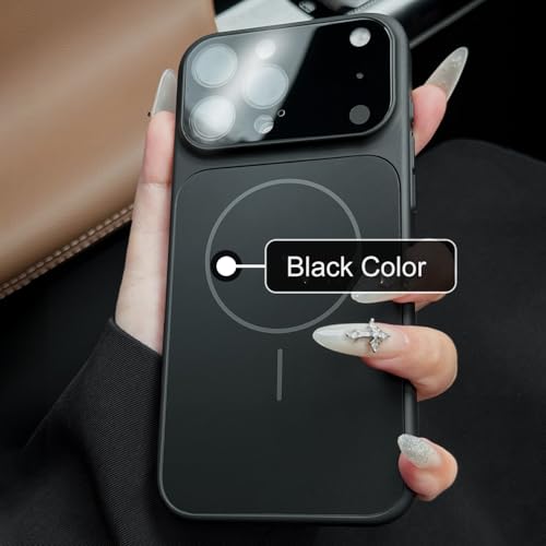 Coque rigide magnétique iPhone 15 protection noire premium induction - 4